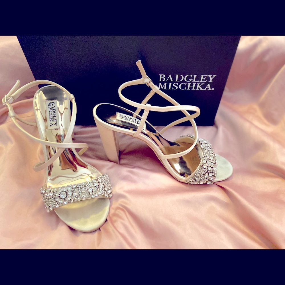 Badgley Mischka Embellished Evening Shoe Heels